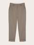 Regular trousers with check pattern turn-up image number 4