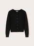 Cardigan con dettagli a coste image number 4