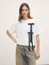 T-shirt boxy avec n&oelig;uds image number 0