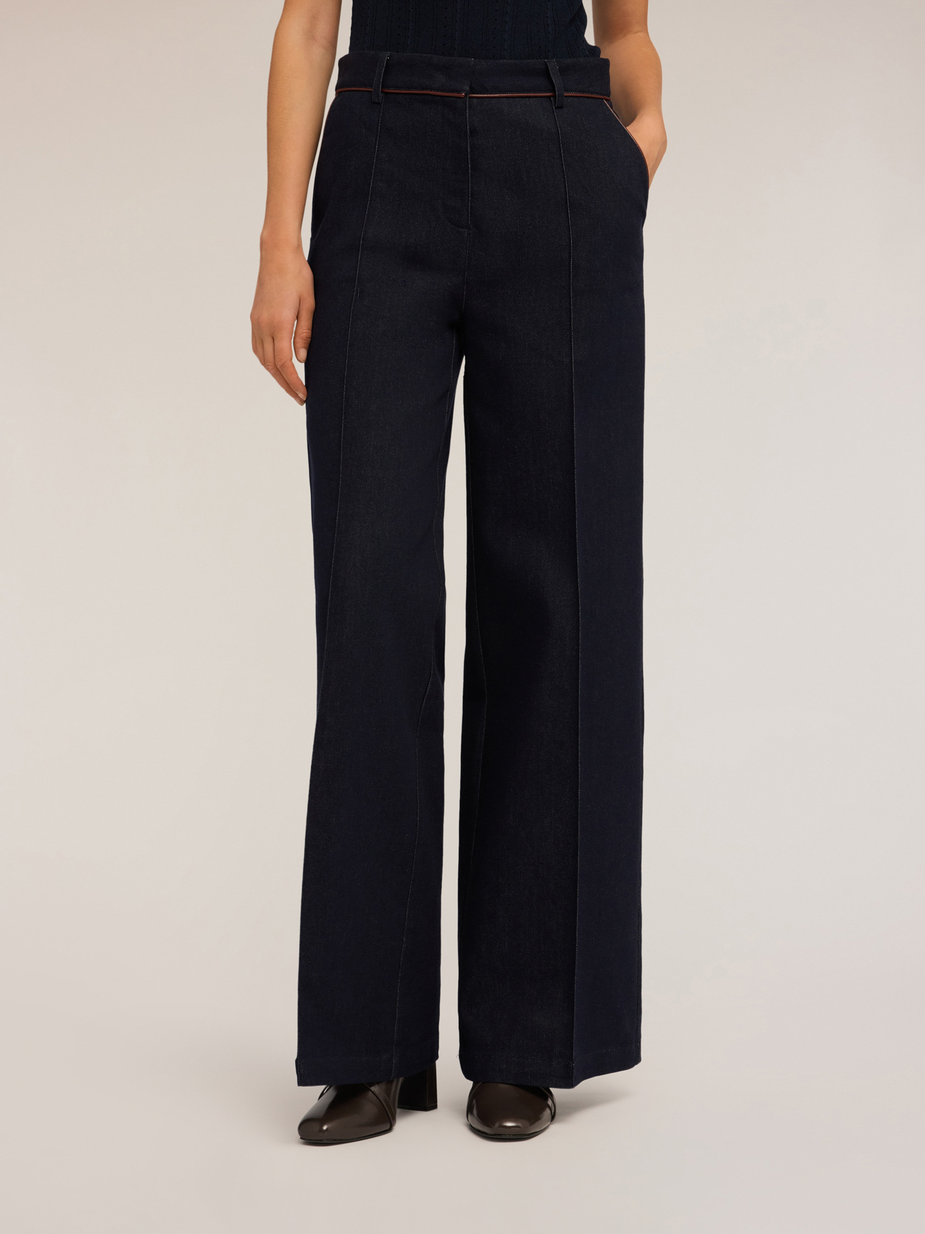 Blugi palazzo cu paspoal image number 0