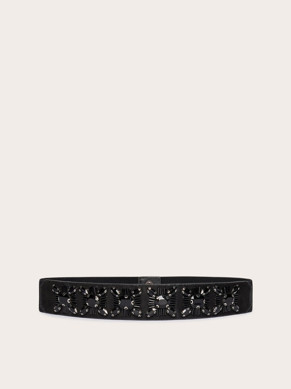 Ceinture &eacute;lastique avec boucle bijou
