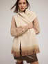Long gradient scarf with fringes image number 0