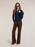 Flare pants with pressed crease image number 0