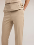 Pantaloni regular cu bască și curea dublă image number 3