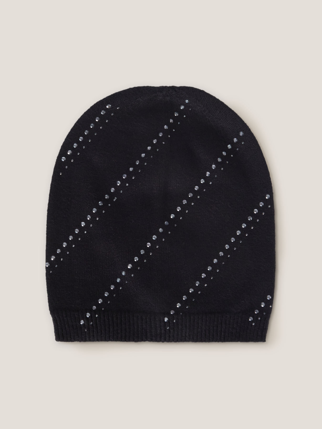 Cuffia con micro strass e borchie image number 1