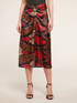 Midi skirt with ethnic patterned torchon image number 0