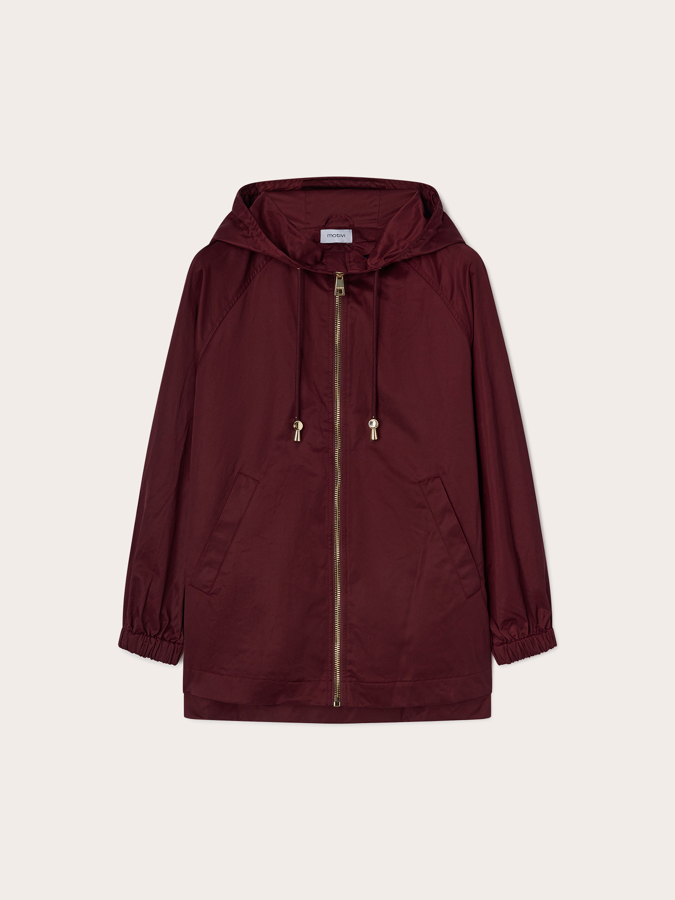 Cotton-blend parka with hood image number 4