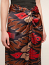 Midi skirt with ethnic patterned torchon image number 2