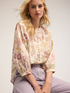 Blusa over in mussola di cotone fantasia floreale image number 0
