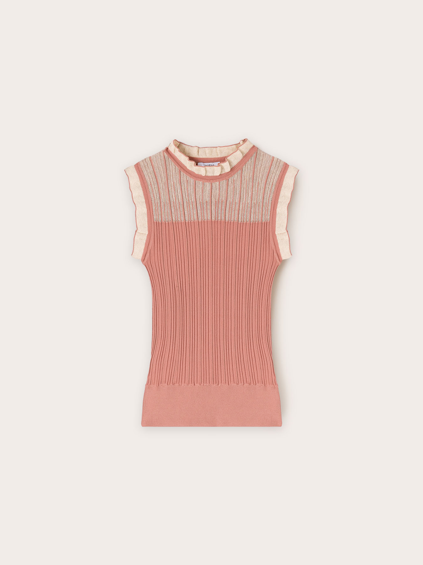 Ribbed knit top image number 4