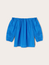 Blouse with off-shoulder elastic neckline image number 4