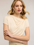 T-Shirt aus Jersey mit Drapierung image number 2