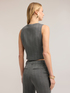 Single-breasted pinstripe vest image number 1