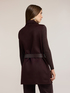 Belted double wool blend vest image number 1