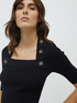 Sweater with jewel buttons image number 2