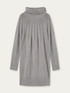 Angora blend knit dress with buttons image number 3