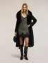 Belted coat in wool-blend double fabric image number 2