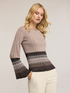 Ribbed sweater with bell sleeves image number 2