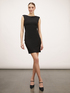 Short dress with side woven trim image number 3