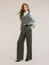Pinstripe patterned vest with sequins image number 2