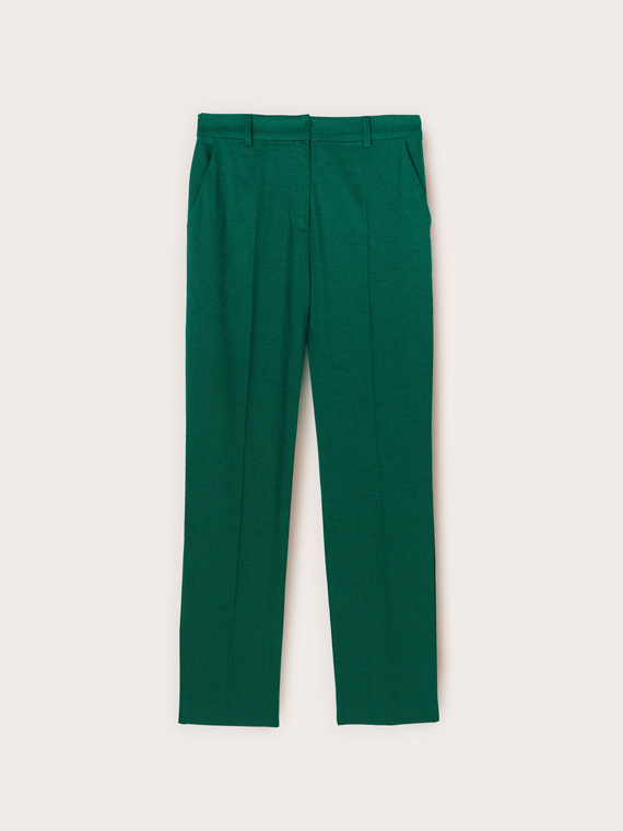 Pantalones chino de mezcla de lino