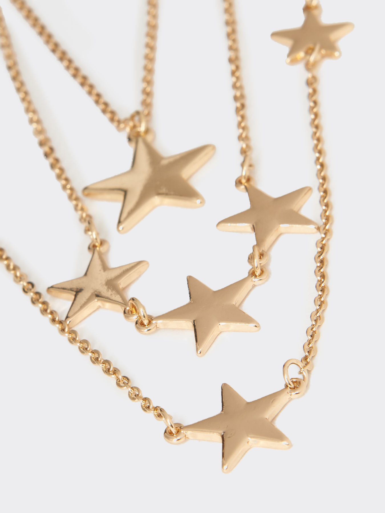 Multi-strand necklace with stars image number 0
