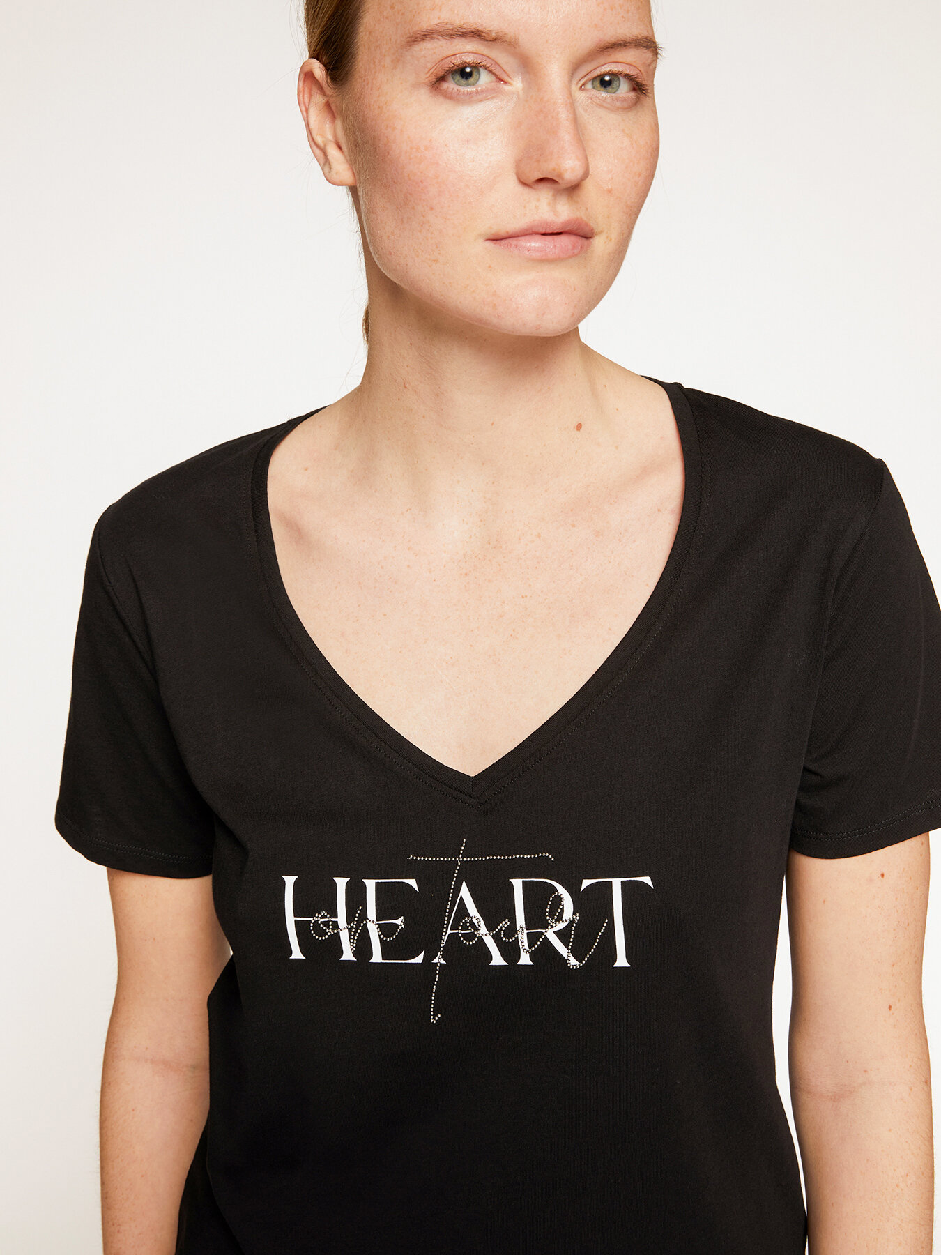 T-shirt in cotone con scritta image number 2