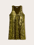 Vestito in paillettes disegno geometrico image number 5