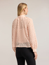 High-neck lace blouse image number 1