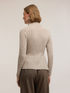 Turtleneck sweater with peplum cut image number 1