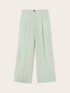 Wide pinstriped trousers with darts image number 4