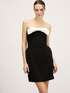 Short bustier dress with jumbo bow image number 2