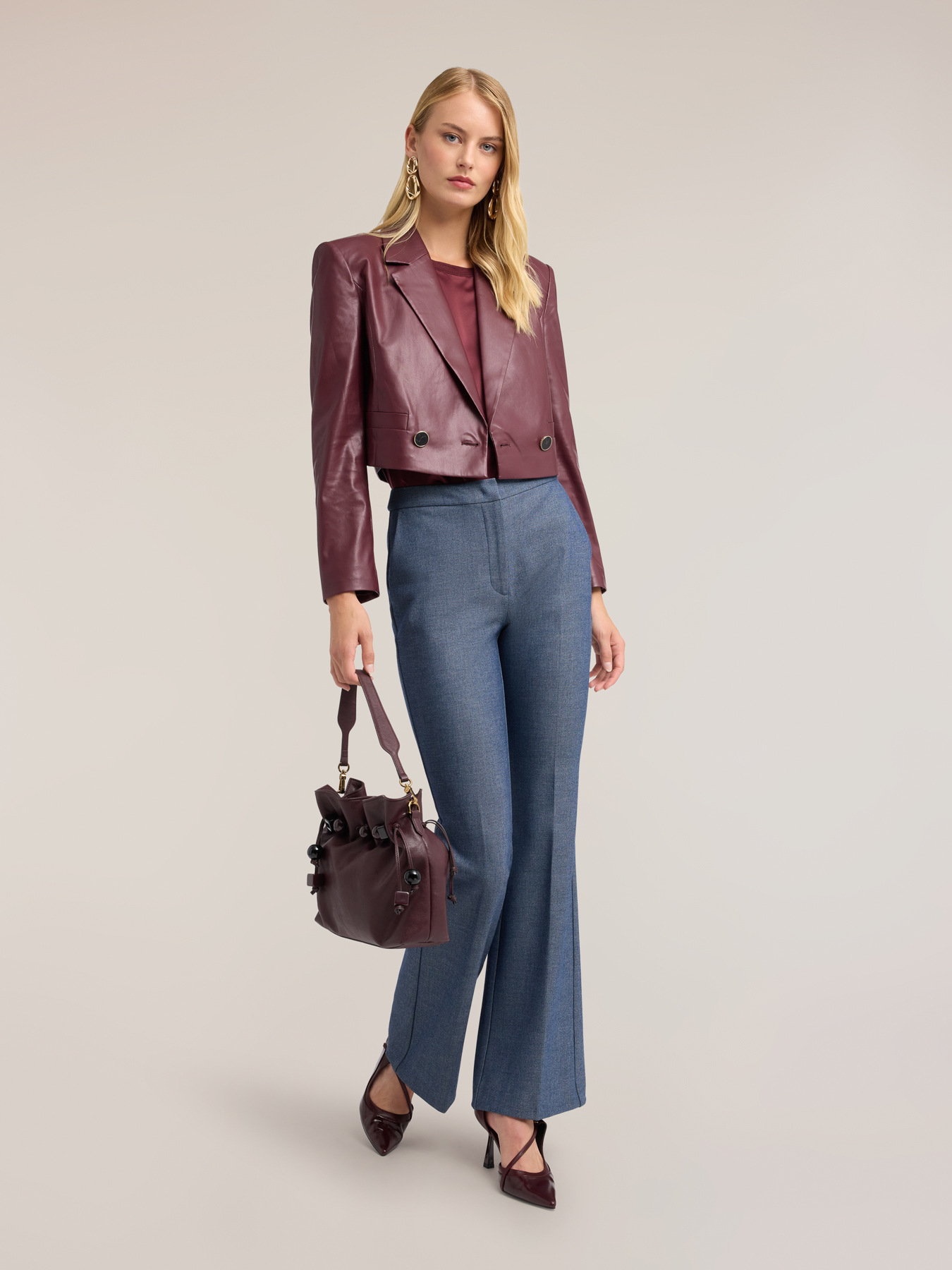 Spencer Jacket in coated fabric image number 2