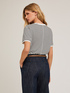 T-shirt in cotone a righe image number 1