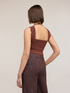 Sweater with scalloped edge and back cut-out image number 1