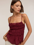 Viscose top with draping and boat neckline image number 3