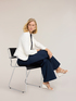 Tailored blazer in cotton blend image number 3