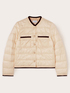 Down jacket with contrasting borders image number 4