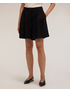 Shorts mit hoher Taille aus Leinenmischung mit Abn&auml;hern image number 2