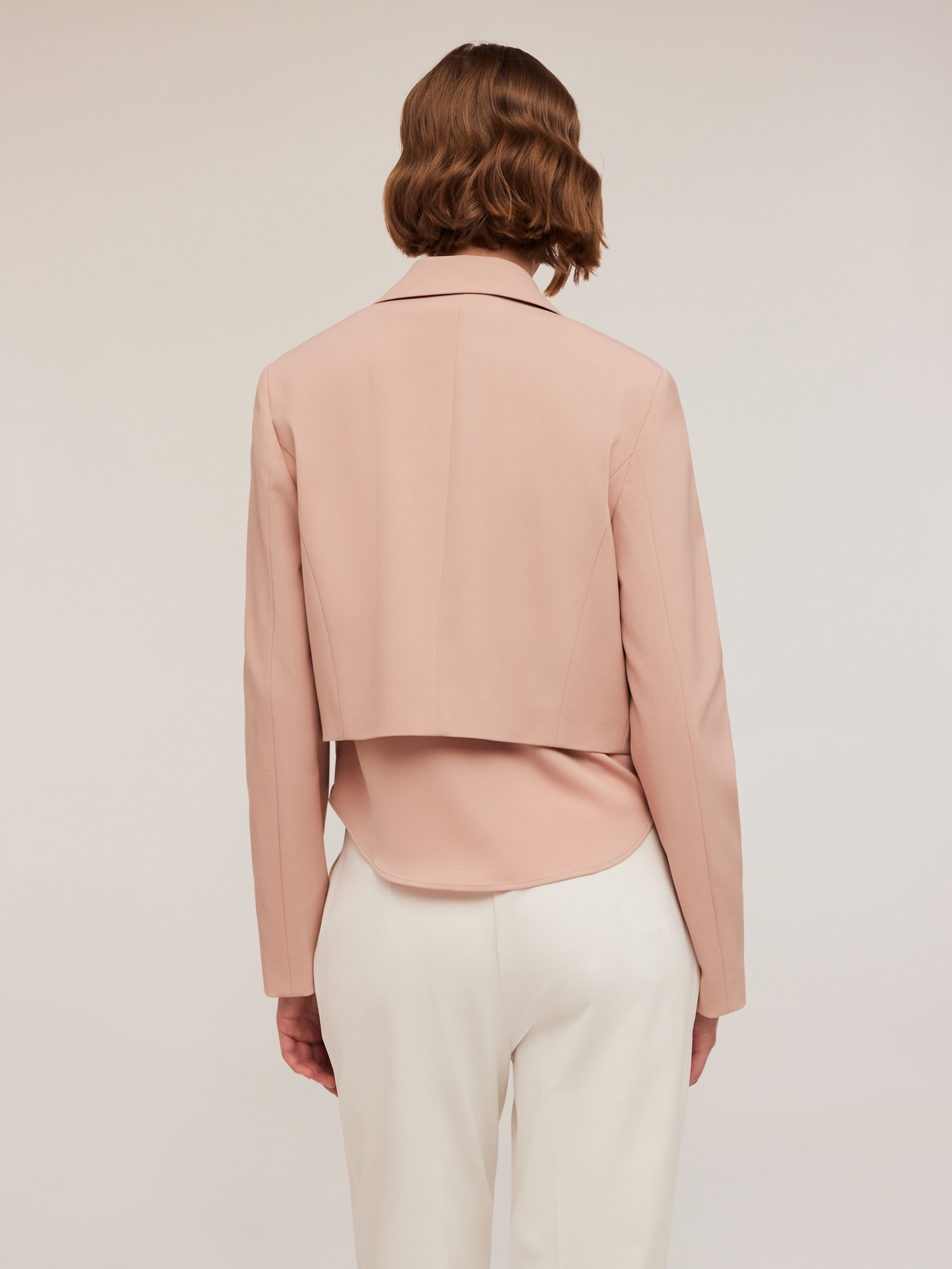 Cotton blend canvas spencer jacket image number 1