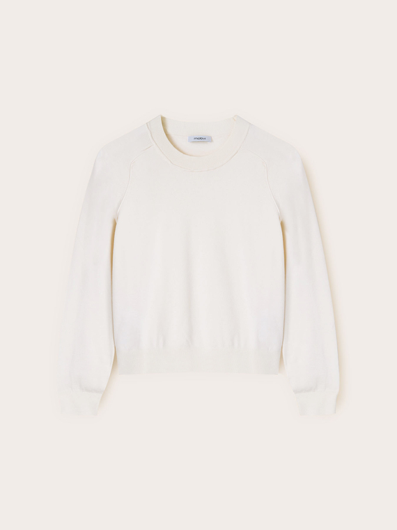 Pull &agrave; rayures en m&eacute;lange de viscose