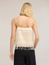 Tulle top with fringes image number 1
