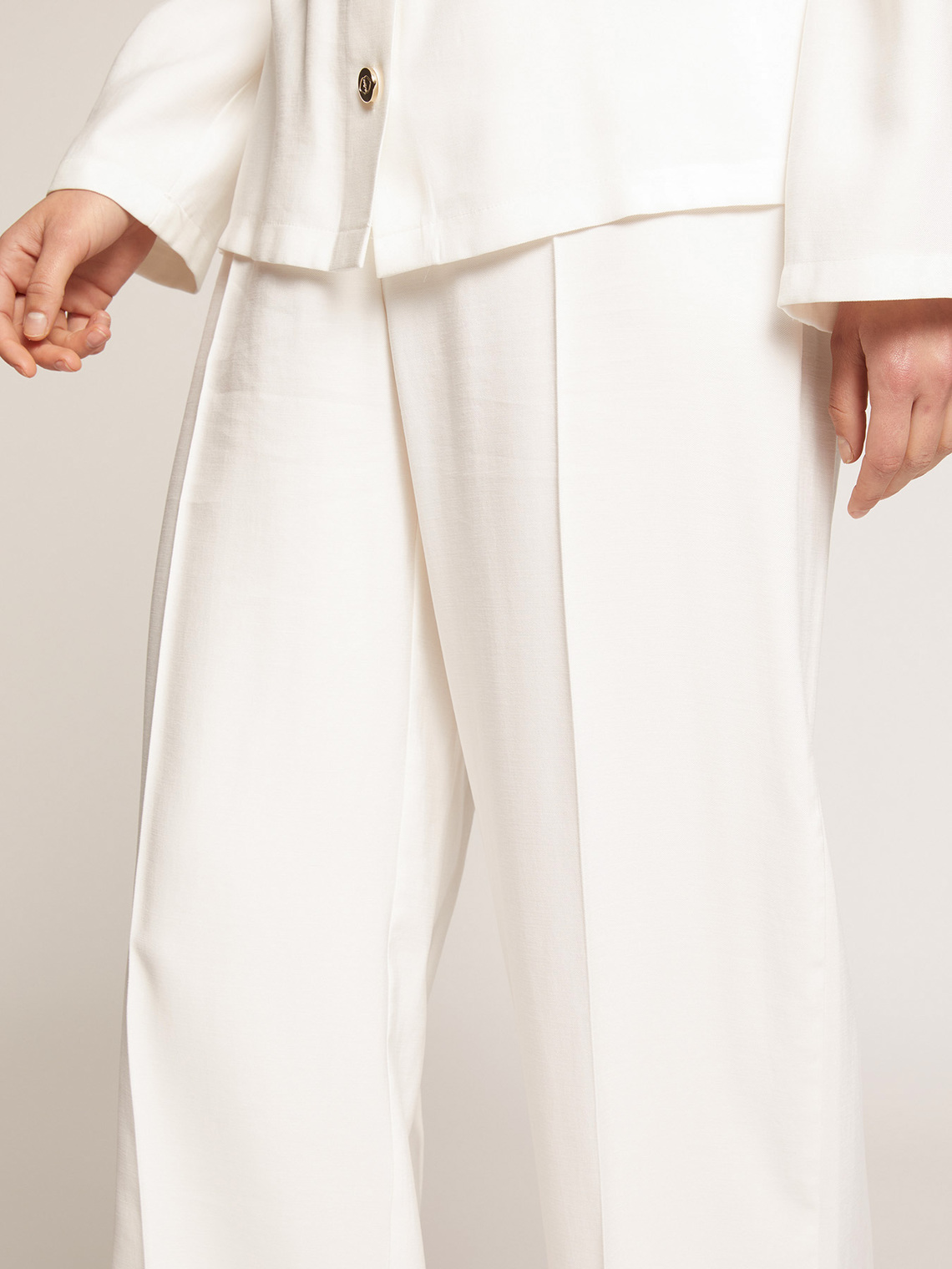 Pantaloni palazzo tinta unita - Motivi.com