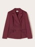 Double-breasted blazer with covered buttons image number 4