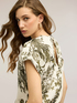 Bluse aus Satin mit botanischem Print image number 3