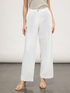Linen blend palazzo trousers image number 2