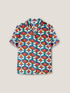 Short-sleeved tile-patterned shirt image number 4