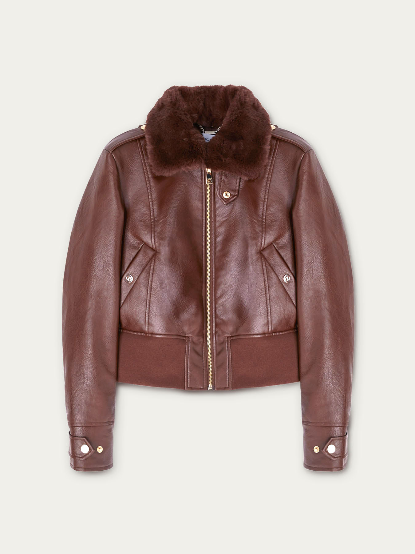 Giubbotto bomber effetto pelle image number 3