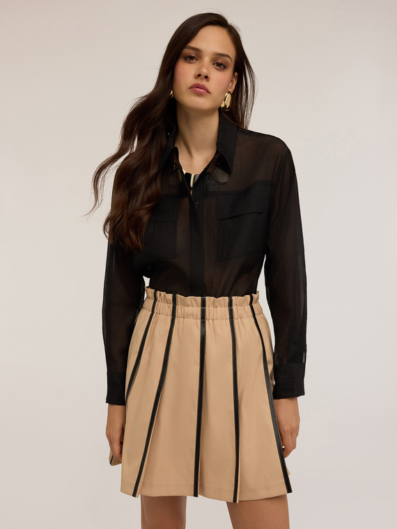 Chemise en organza avec poches