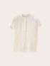 Camiseta de raso con escote de serafina image number 4